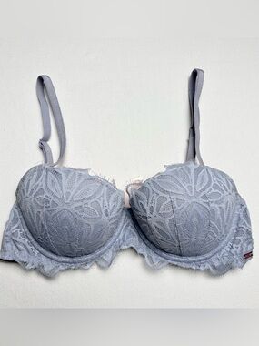 Pink Brand Light Blue Lacey Bra- 32C